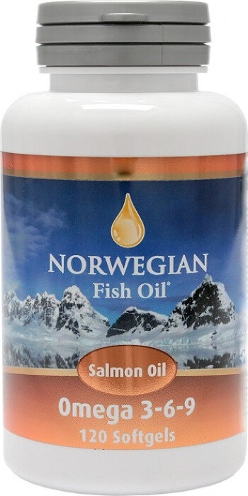 NORWEGIAN Fish Oil (Норвегиан фиш оил) масло лосося капсулы 745 мг 120 шт. Lysi HF - фото №1
