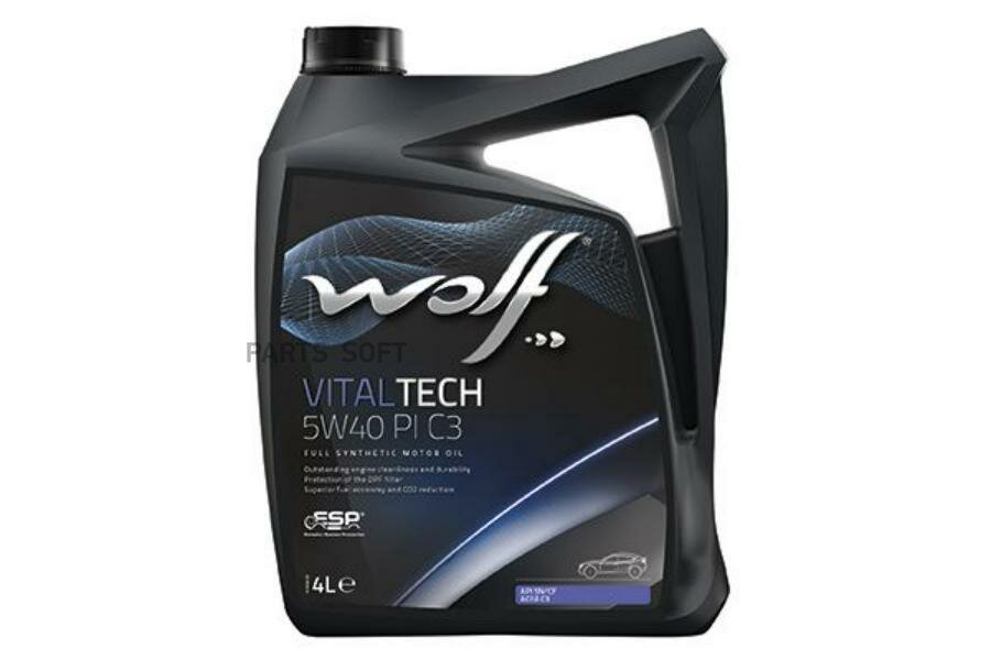 WOLF OIL 8302916 Масло моторное синтетическое VitalTech PI C3 5W-40, 4л
