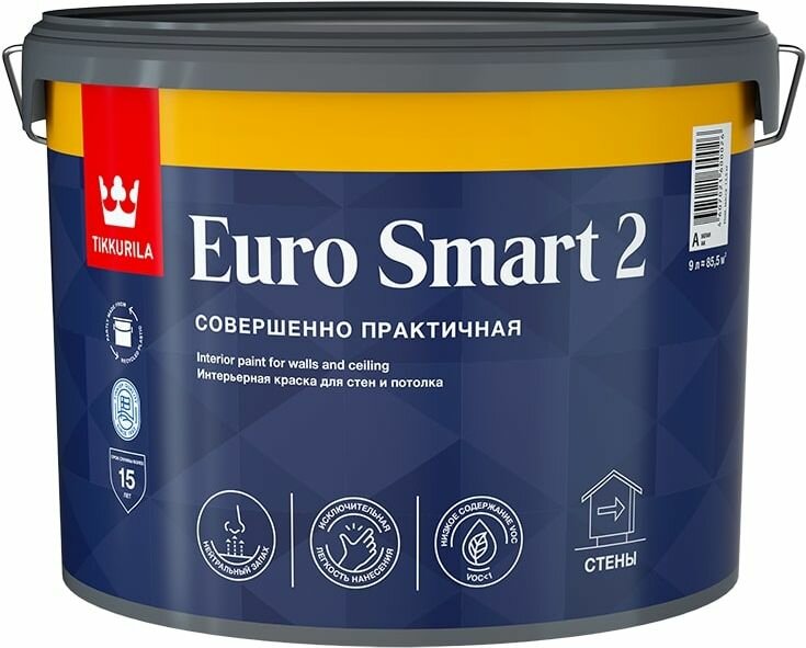 Краска водно-дисперсионная Tikkurila Euro 2