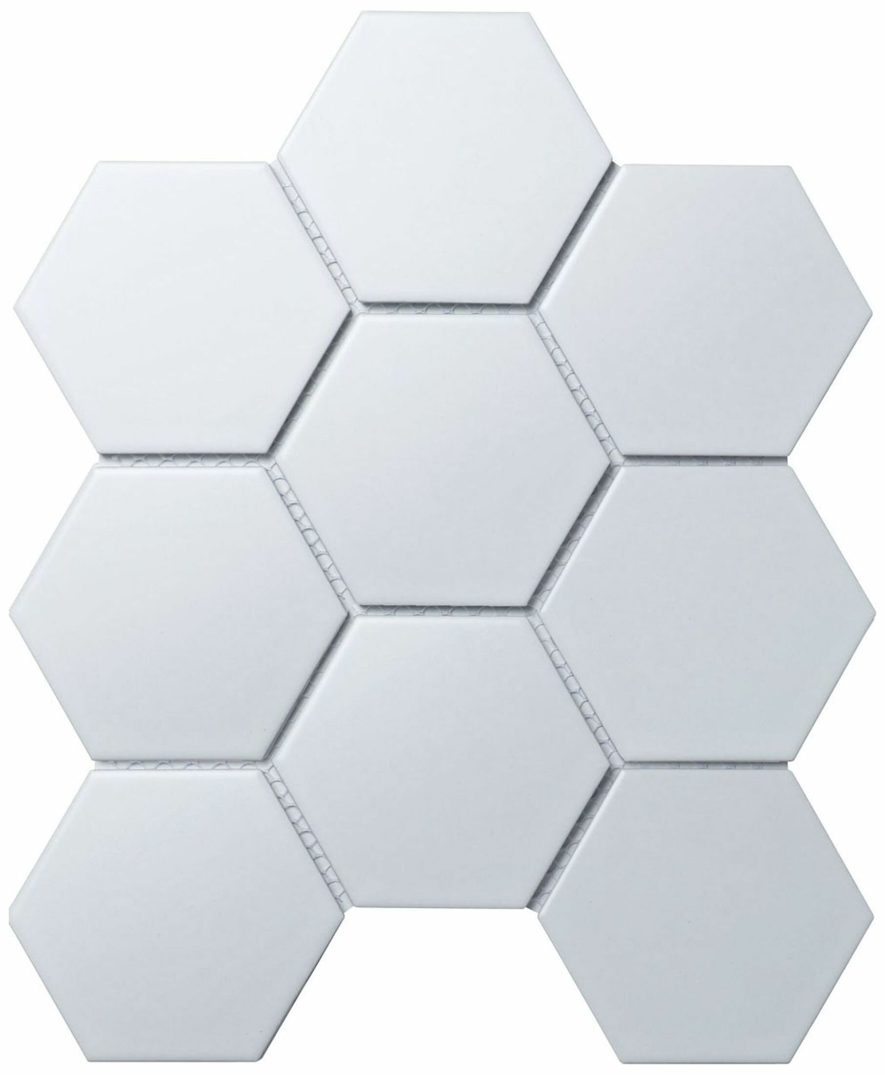 Мозаика Starmosaic Hexagon big белая керамическая 295х256х6 мм матовая