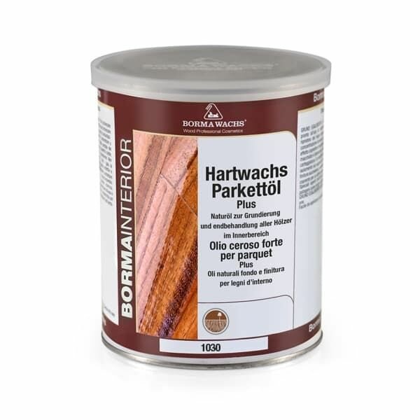 Масло Borma Wachs Паркетное масло ПЛЮС с твердым воском Borma Hardwax Parquet Oil 1030 PLUS