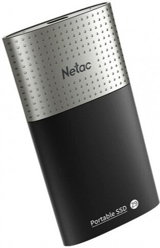 Внешний ssd Netac Z9 NT01Z9-001T-32BK черно-серебристый 1.0Tb, USB 3.2 Type-C, чтение: 550 Мб/сек, запись: 480 Мб/сек