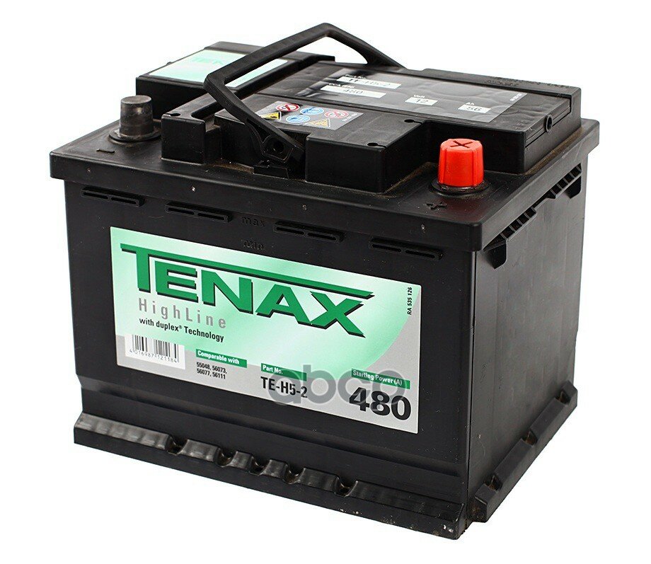 Аккумулятор Tenax 56ач En480 242х175х190 Обр/П Te-H5-2 TENAX арт. 556 400 048