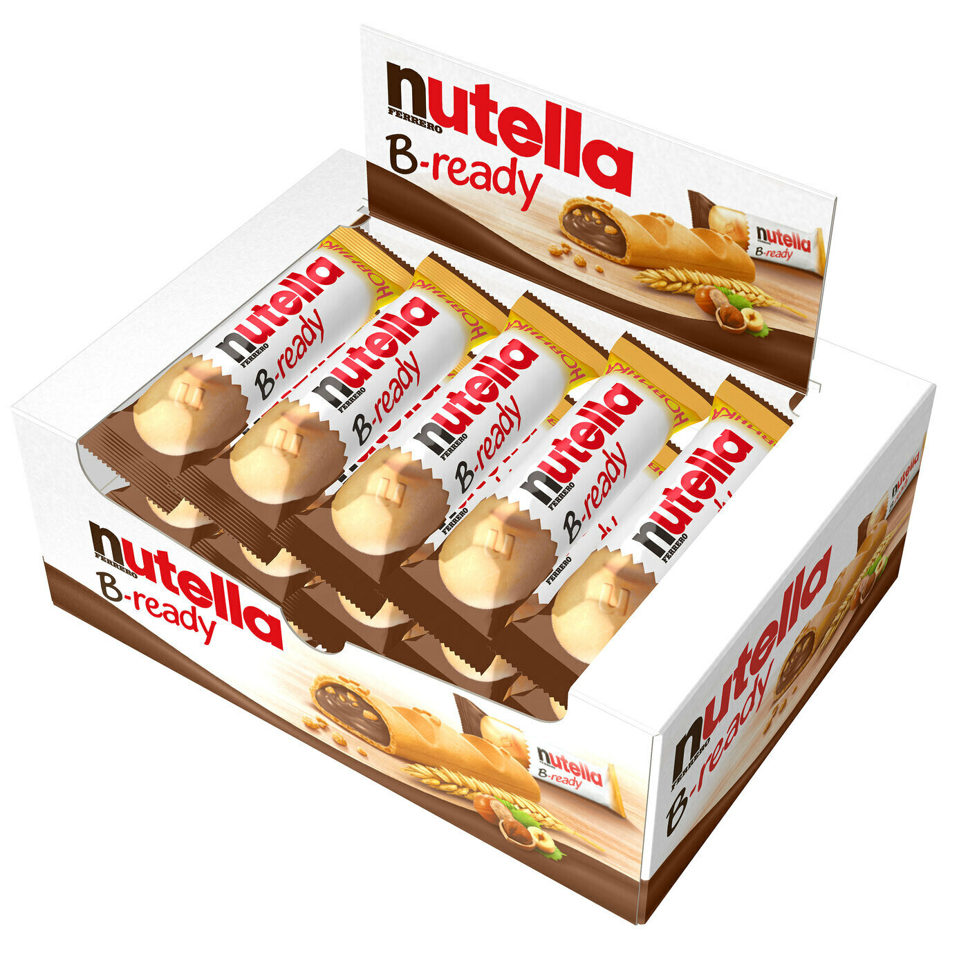 Вафельные батончики Nutella B-Ready 22 г х 10 шт - фотография № 2