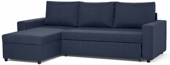 Угловой диван-кровать Hoff Торонто, универсальный угол, цвет темно-синий