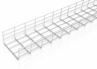 AXELENT X-TRAY 0222 Проволочный лоток шириной 220 мм, высотой 110 мм, оцинкованный, горячая гальваника (для улицы, всепогодный) (2.5 м)