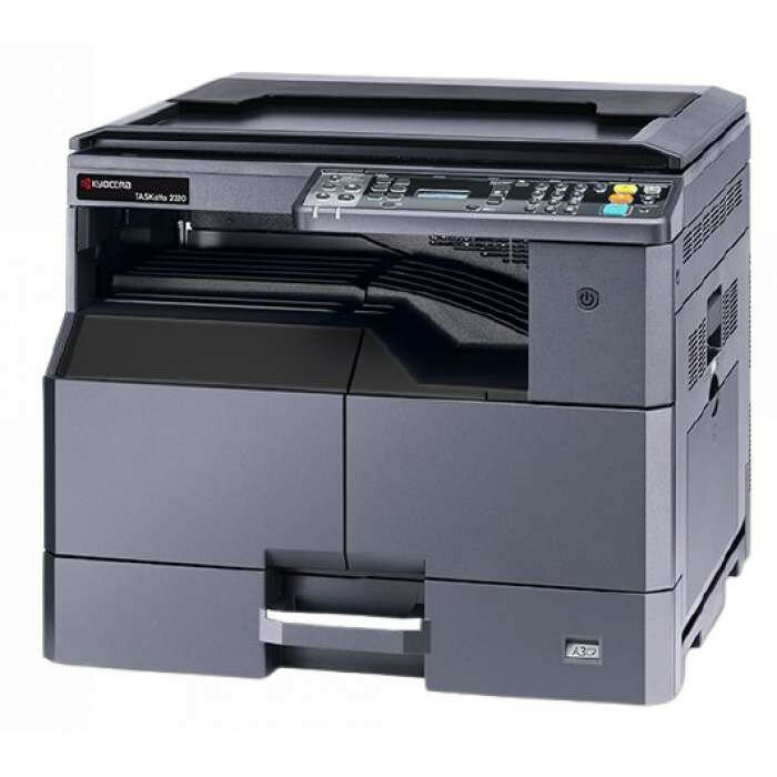 Kyocera TASKalfa 2320, P/C/S, ч/б лазерный, A3, 23/10(A4/A3) стр/мин, 1800x600 dpi, 256 Мб, USB 2.0, лоток 300 л., Duplex (optional), без крышки, стартовый тонер 3000 стр.