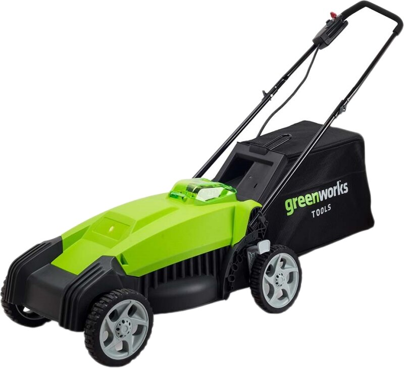 Электрическая газонокосилка Greenworks G40LM35