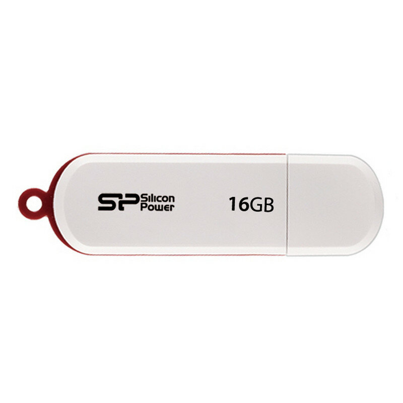 Флеш-память Silicon Power Luxmini 320 16 Gb USB 2.0 белая SP016GBUF2320V1W 173050