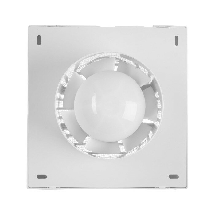 Вентилятор вытяжной ZEIN, LOF-01, d=100 мм, 220 В, 15 Вт, москитная сетка, белый - фотография № 6