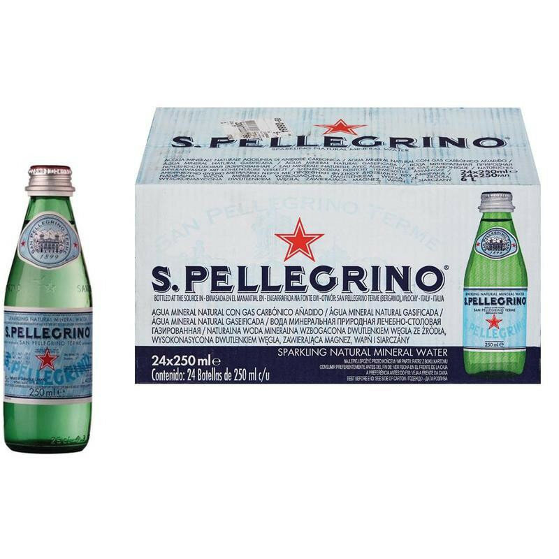 Вода минеральная San Pellegrino стекл. бут. 0,25л газ. 24 шт/уп - фотография № 1