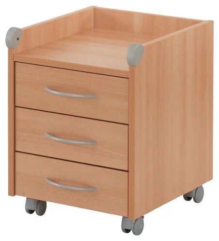 фото Тумба ROLL ON 3 ящика KETTLER, бук, 42х55х48