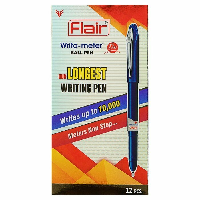 Ручка шариковая Flair Writo-Meter DX узел-игла 0.6, (пишет 10 км ...