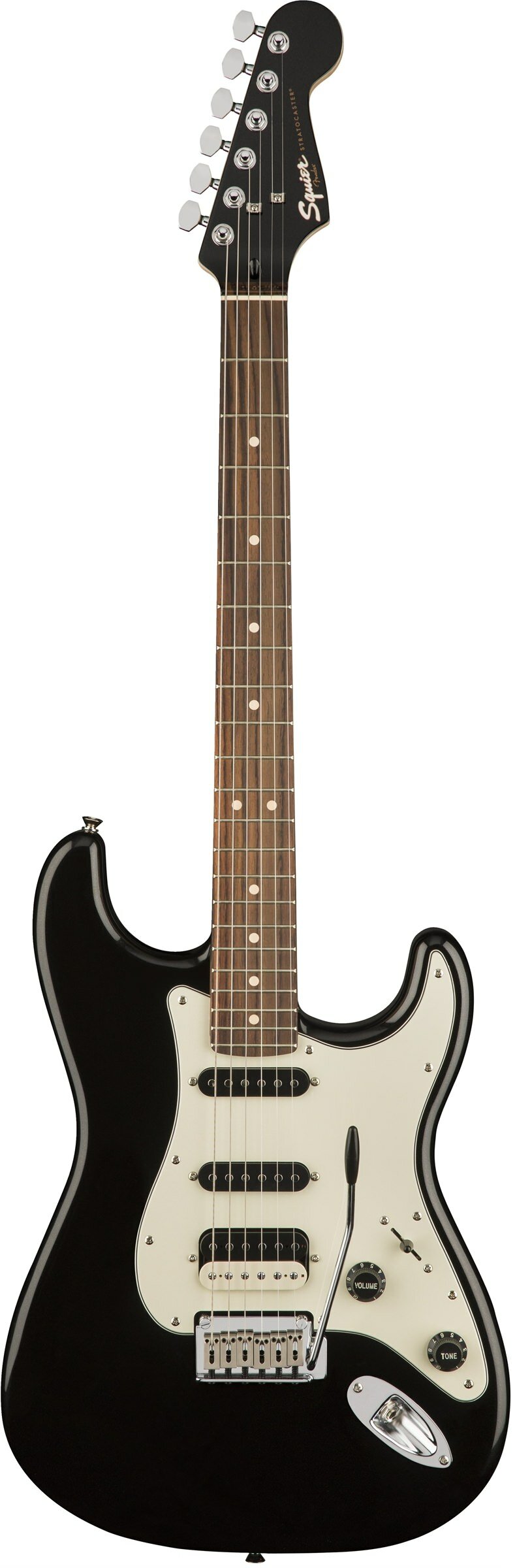 Fender Squier Contemporary Stratocaster HSS, Black Metallic Электрогитара, накладка лаурэль, HSS, цв