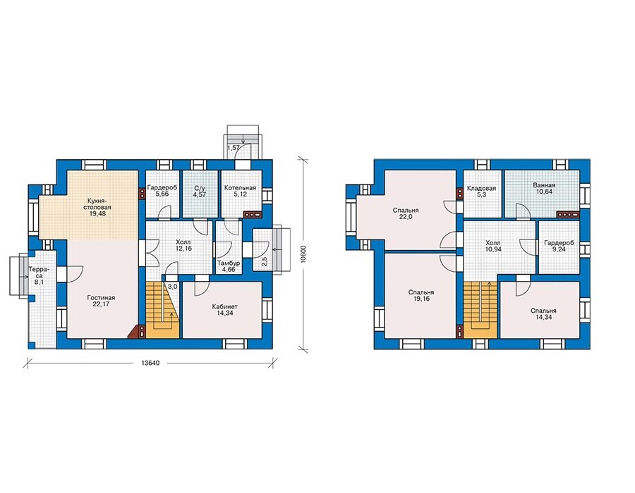 Проект дома Plans-43-48 (184 кв.м, поризованный камень) - фотография № 2