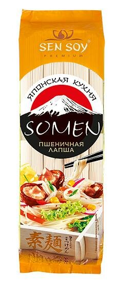 Упаковка 24 штуки Лапша SEN SOY пшеничная "Somen" 300г Китай