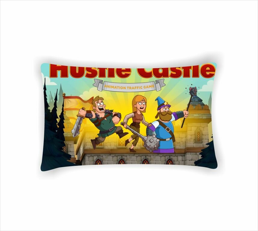 Подушка Hustle Castle Хастл Кастл №6 С одной стороны