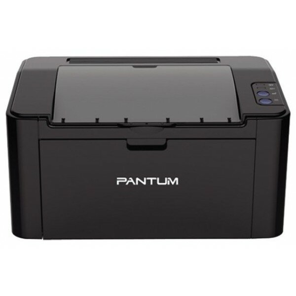Принтер Pantum P2500, лазерный А4, 22 стр/мин, 1200x1200 dpi, 128 Мб, подача: 150 лист., USB, картридер, черный корпус (Старт.к-ж P-210E - 700 стр., max 15000 стр/мес)