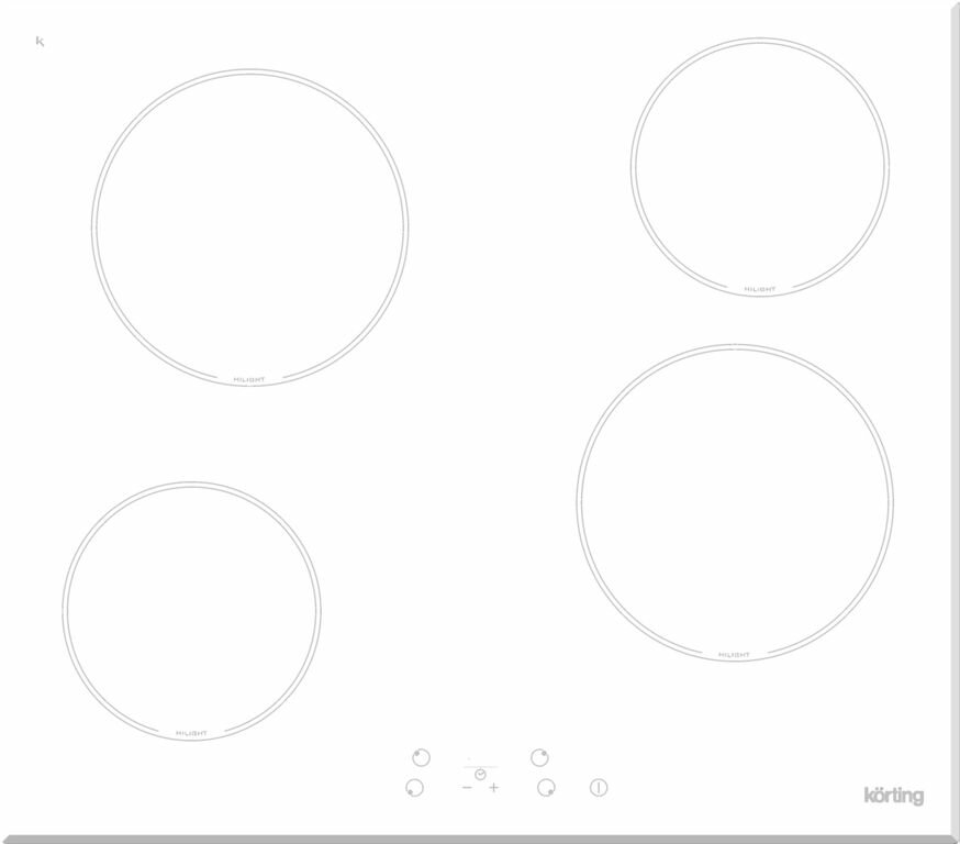 Электрическая варочная панель Korting HK 60001 BW