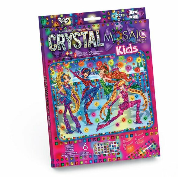 Crystal Mosaic Kids Девочки феи, набор для креативного творчества Данко-Тойс CRMk-01-02