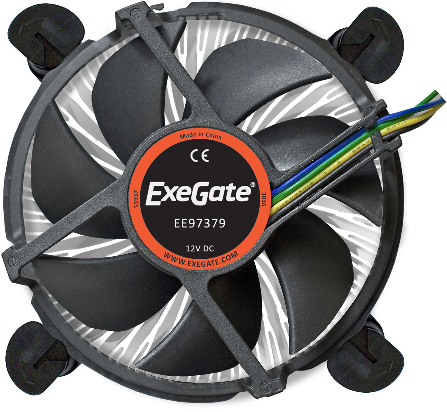 Exegate EX283280RUS Кулер ExeGate EE97379, Al, S1150/1151/1155/1156, TDP 65W, Hydro bearing, 4pin, 23.5db, BOX