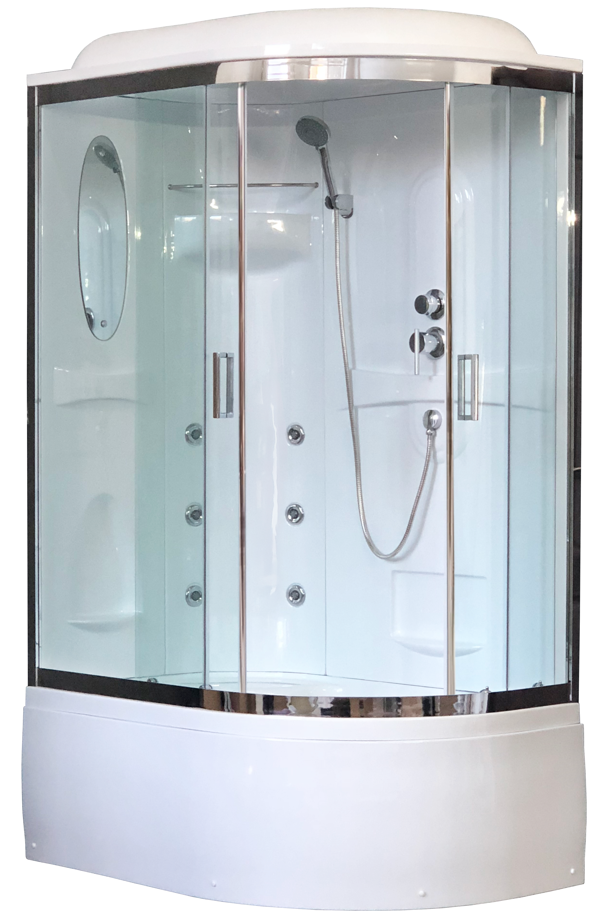 Душевая кабина Royal Bath RB8120ВК2-Т-CHL 120x80