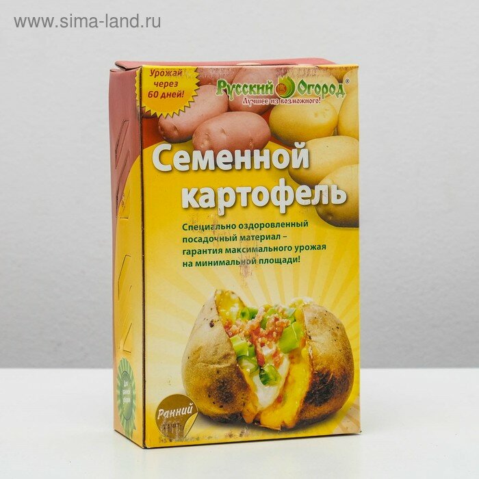 Семенной Картофель ранний красный и белый клубень 12 шт, элита