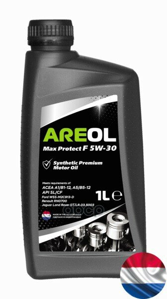 AREOL Areol Max Protect F 5w-30 (1l)_масло Моторное! Синт Acea A5/B5 Api Sl/Cf Ford Wss-M2c913-D