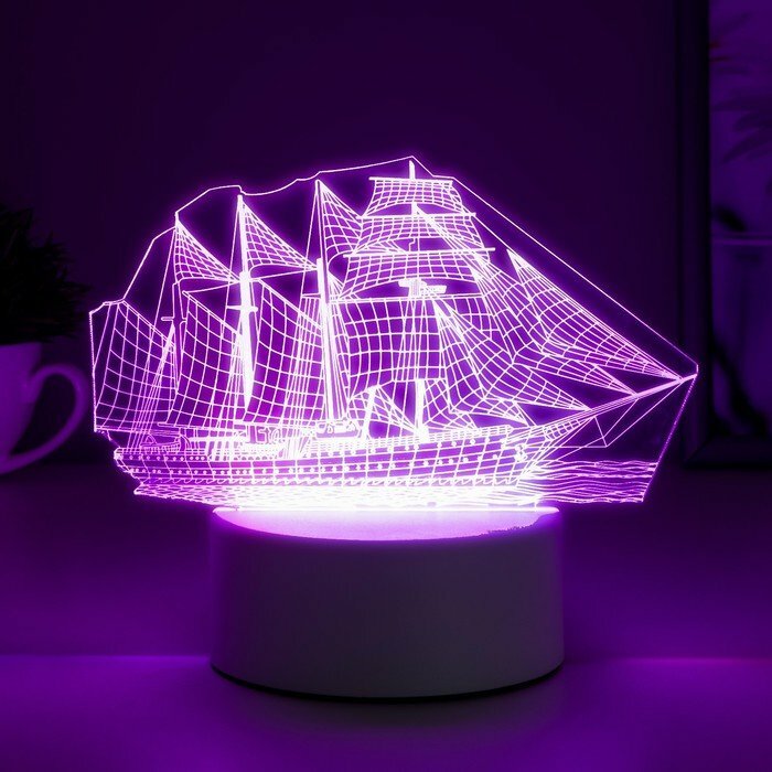 Светильник "Фрегат" LED RGB от сети 9,5х15х16см (комплект из 2 шт) - фотография № 3