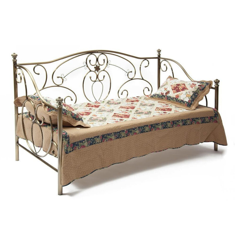 Кровать TETCHAIR JANE 90x200, цвет античная медь