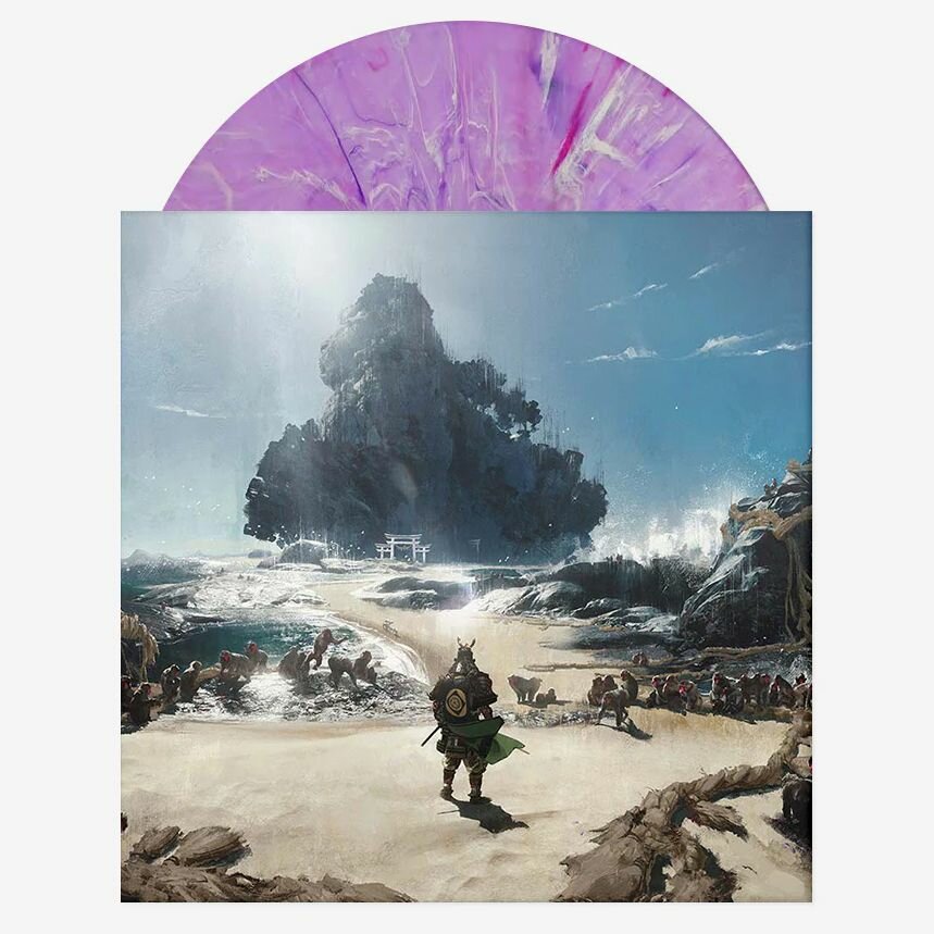 Ghost Of Tsushima Music From Iki Island & Legends (lim. 1000 copy Purple Translucent With White, Red And Violet Marble) новая лимитированная цветная пластинка