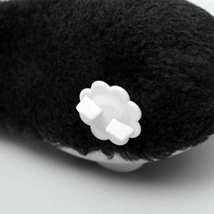 Мышь заводная меховая, 12 см, чёрная (комплект из 6 шт) - фотография № 3