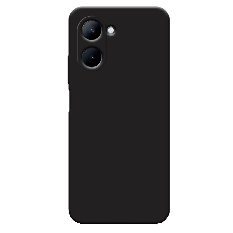 Чехол силиконовый для Realme C33/C33S, с защитой камеры, X-CASE, черный