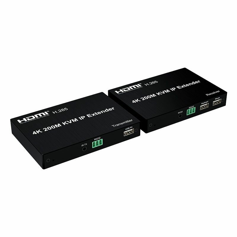 HDMI+USB KVM по IP удлинитель по витой паре UTP на 200 метров4k 30hz