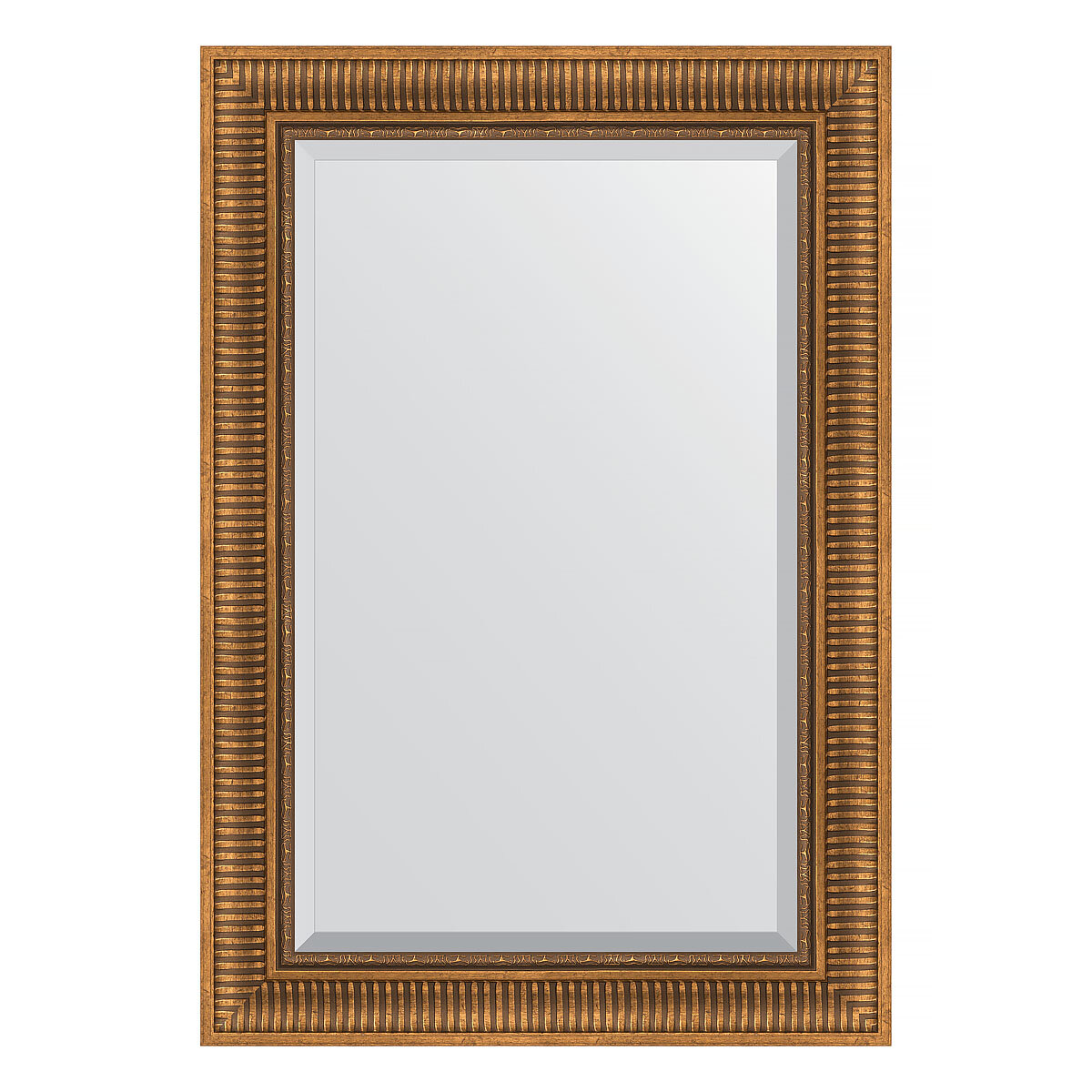 Зеркало Evoform с фацетом в багетной раме бронзовый акведук 93 мм, 67x97 см - фото №1