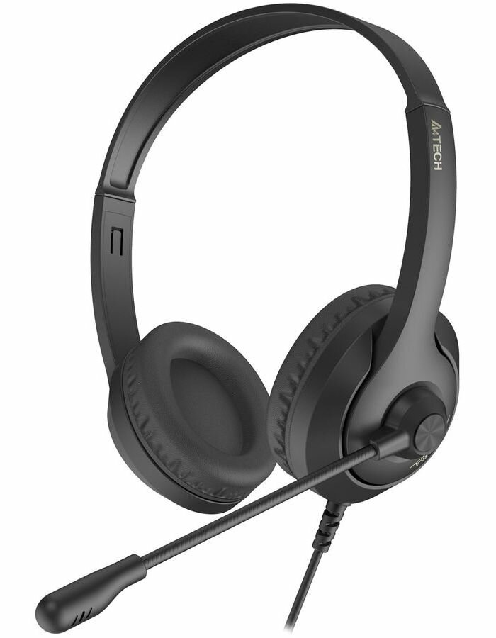 Гарнитура A4Tech Fstyler FH100i, черный (fh100i (stone black)) - фото №1