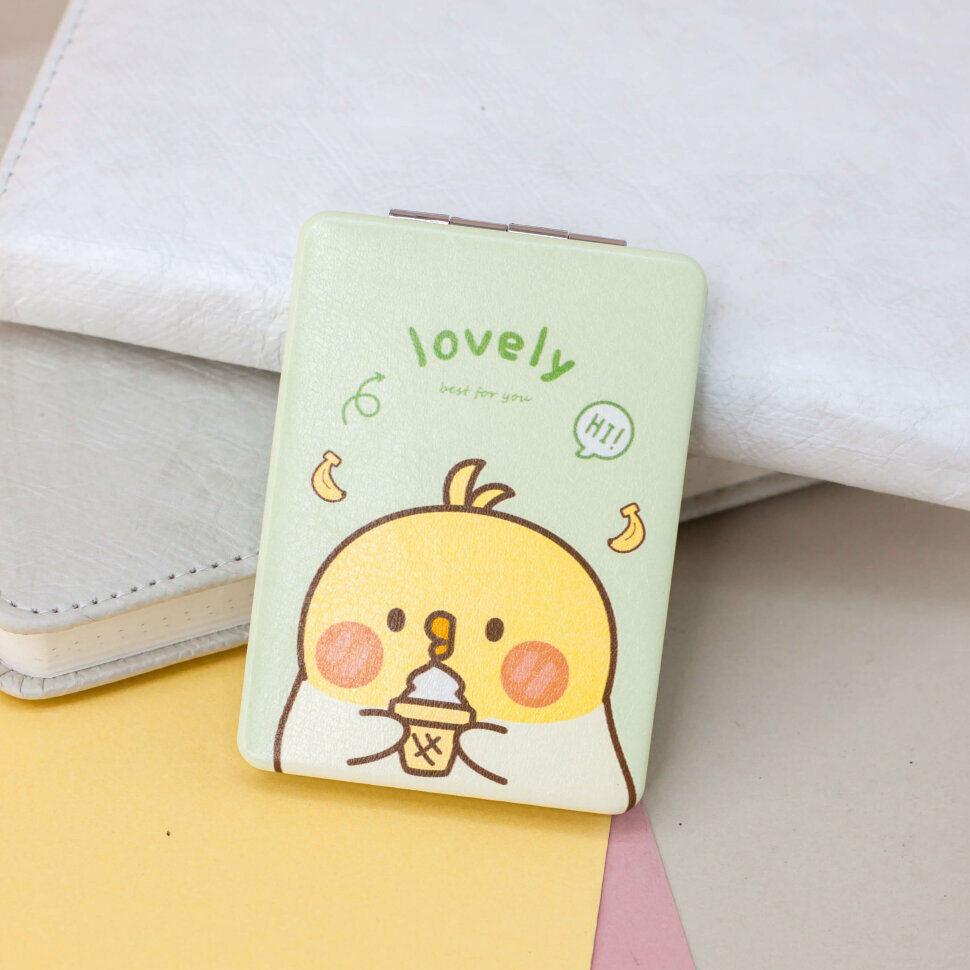 Зеркало "Lovely duck", green