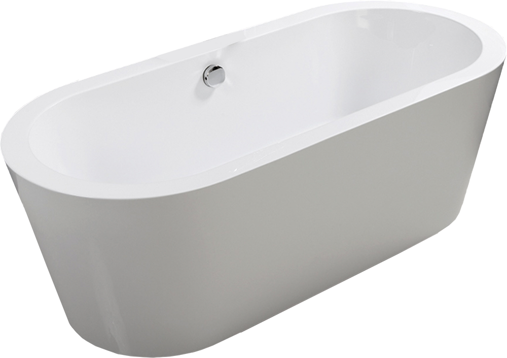 Esbano Акриловая ванна Esbano Berlin 170x80 см, отдельностоящая, овальная, со сливом-переливом