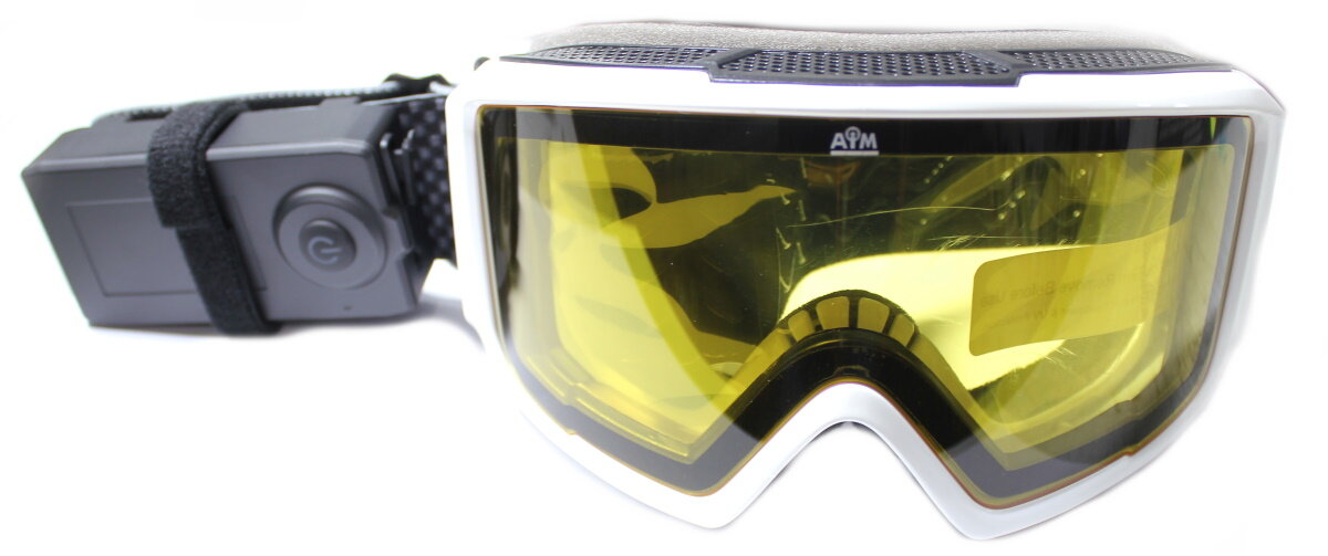 Очки снегоходные с магнитной линзой и подогревом AiM (PRO) 190-102 Accu Heated Goggles White