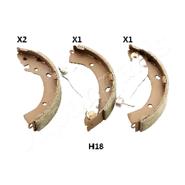 JAPANPARTS GF-H18AF (583050XA10 / 58305C7A00 / 583500PA00) колодки тормозные барабанные