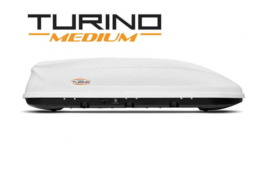 Автобокс на крышу Белый Turino Medium (460 л)