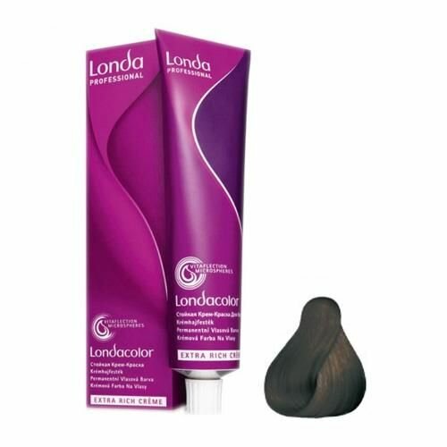 Londa Professional Стойкая крем-краска Londacolor Creme Extra Rich, 4/71 шатен коричнево-пепельный, 60 мл