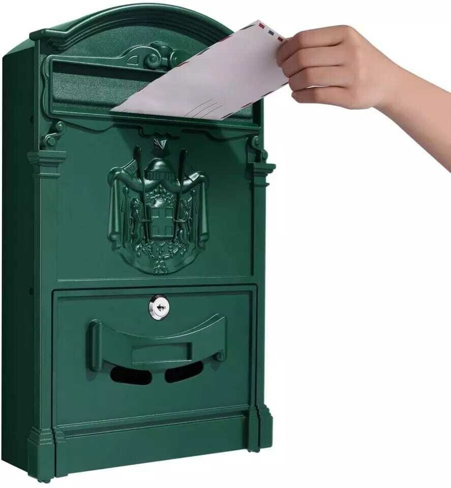 Ящик почтовый кованый металлический 400 мм x 240 мм x 75 мм