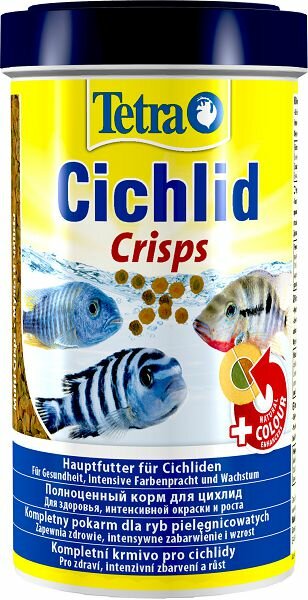 Tetra TetraCichlid Pro Crisps корм для всех видов цихлид, чипсы 500 мл