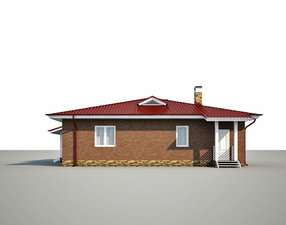 (142м2, 12х12м) Готовый проект двухэтажного дома из газобетона с подвалом и гаражом - AS-2442 - фотография № 6