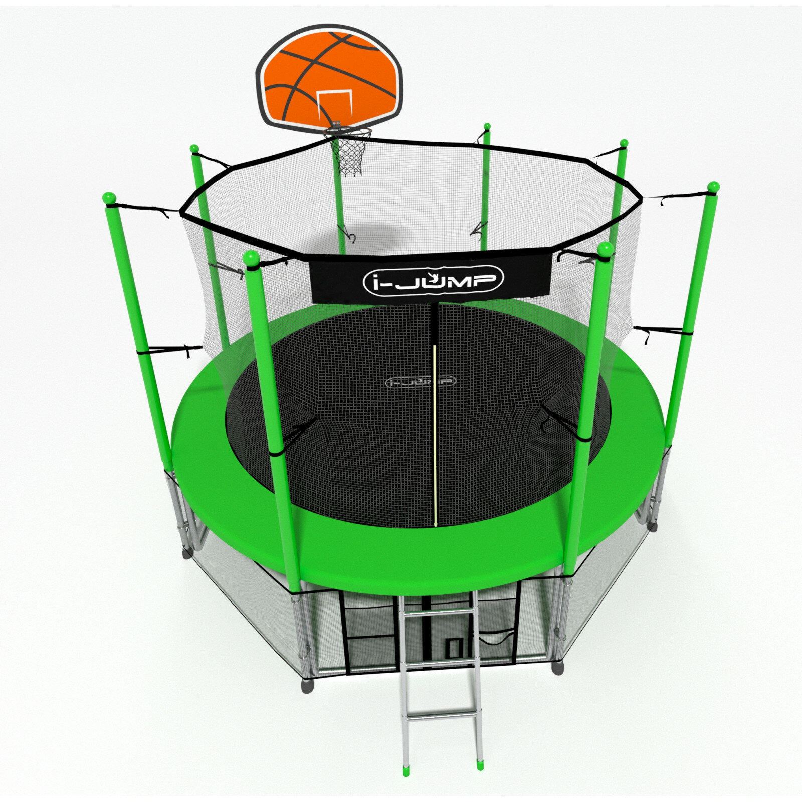 Батут i-Jump Basket 12ft green