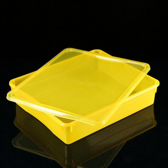 econova Ящик для хранения с крышкой «Колор. Стайл», 9 л, 40×34×8,5 см, цвет микс - фотография № 2