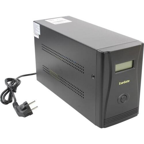 ИБП ExeGate SpecialPro Smart LLB-1600. LCD. AVR.6C13 <1600VA/950W LCD AVR 6*C13 металлический корпус Black>