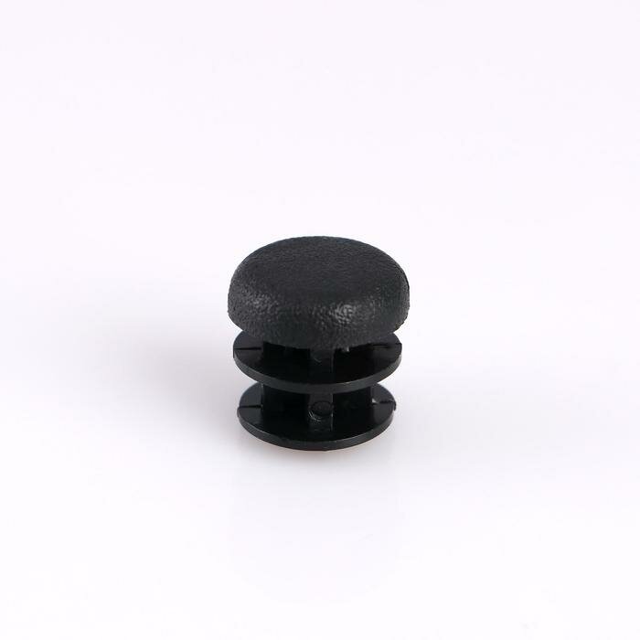 Заглушка внутренняя универсальная, d=16 мм, черная - фотография № 1