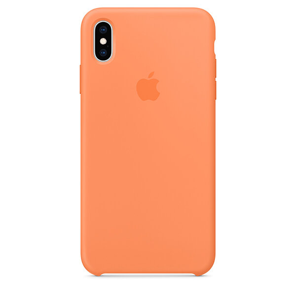 Apple Силиконовый чехол Apple Silicone Case Papaya для iPhone XS Max свежая папайя MVF72ZM/A